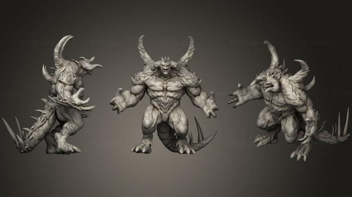 Figurines heroes, monsters and demons (Diablo (1), STKM_0775) 3D models for cnc